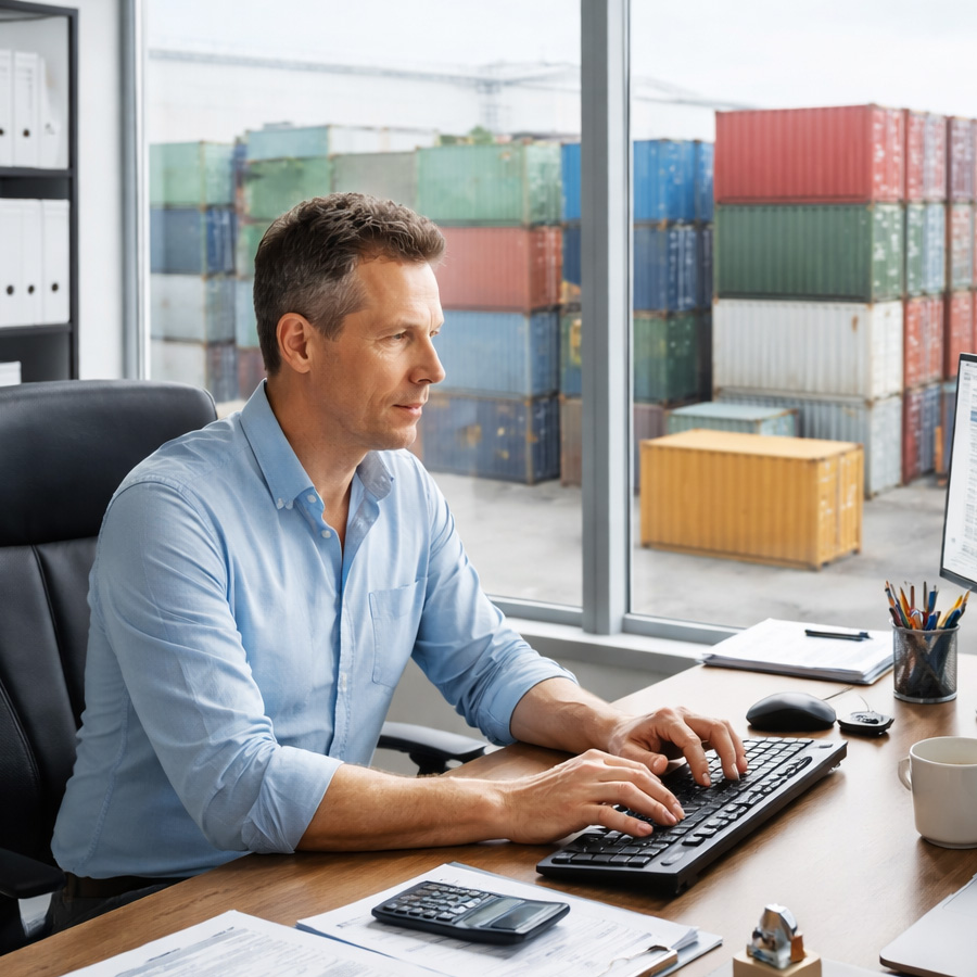 Transport morski, spedycja i agencja celna – obsługa kontenerów w porcie